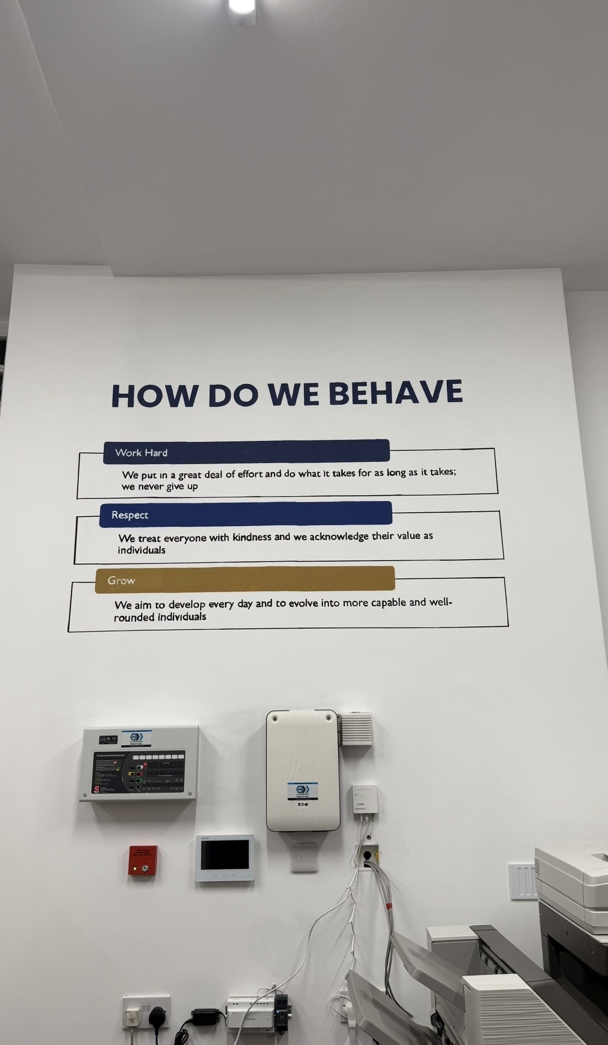 Values mural at Thrive Independent School by Shehara